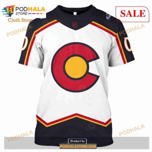 Custom Name Number NHL Reverse Retro Colorado Avalanche Shirt Hoodie 3d 6