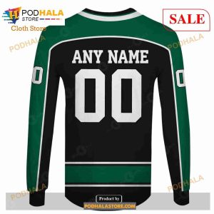 Custom Name Number NHL Reverse Retro Dallas Stars Shirt Hoodie 3d 5