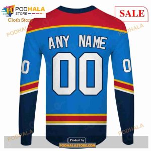 Custom Name Number NHL Reverse Retro Florida Panthers Shirt Hoodie 3d 5