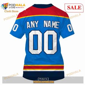 Custom Name Number NHL Reverse Retro Florida Panthers Shirt Hoodie 3d 7