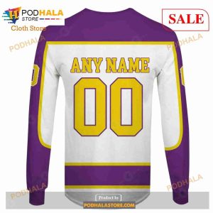 Custom Name Number NHL Reverse Retro Los Angeles Kings Shirt Hoodie 3d 5