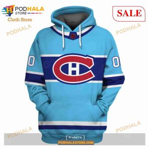 Custom Name Number NHL Reverse Retro Montreal Canadiens Shirt Hoodie 3d 2