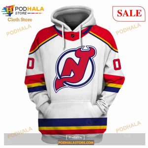 Custom Name Number NHL Reverse Retro New Devils Shirt Hoodie 3d 2