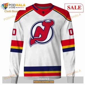 Custom Name Number NHL Reverse Retro New Devils Shirt Hoodie 3d 4