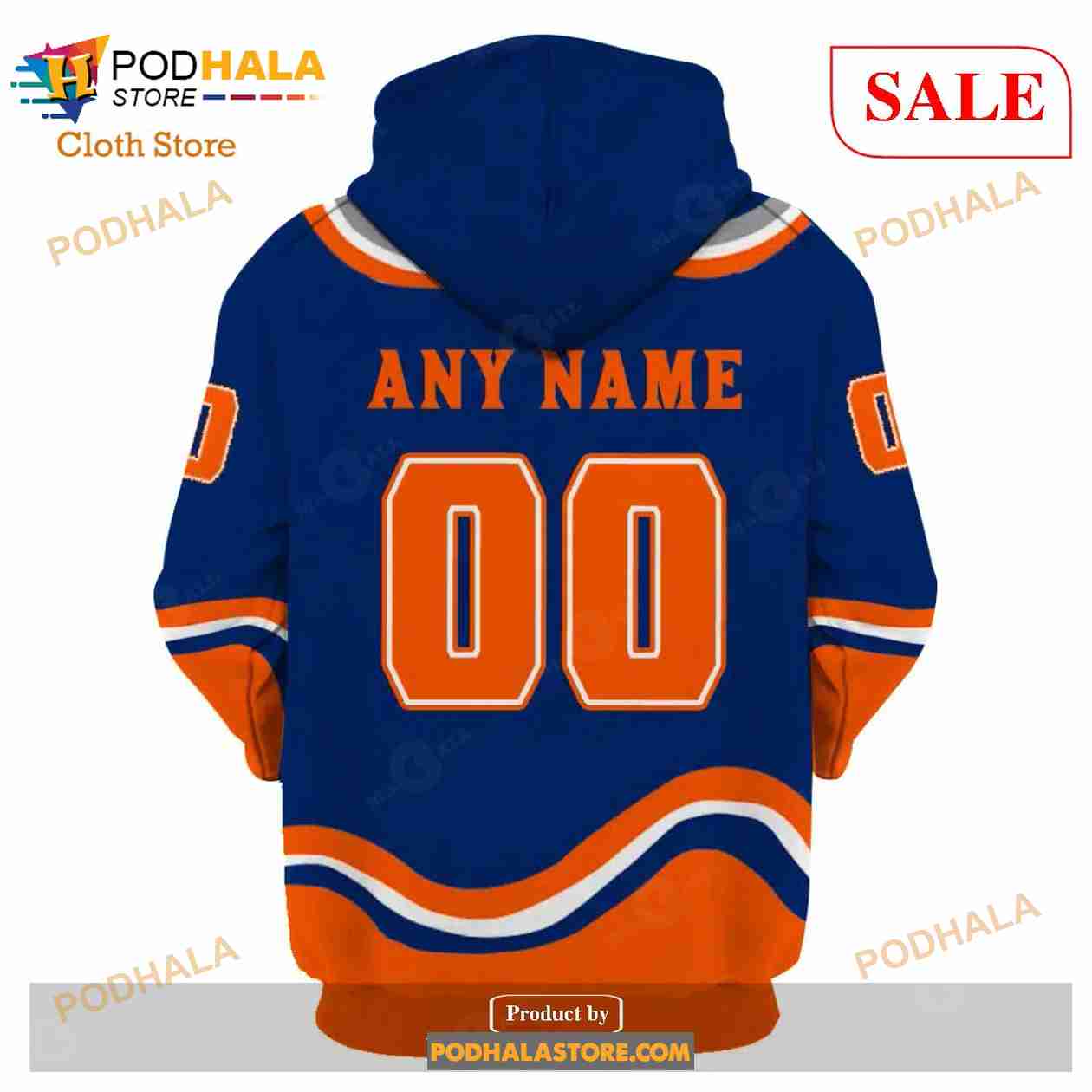 New York Islanders Personalized NHL Gradient All Over Print Hoodie T-Shirt