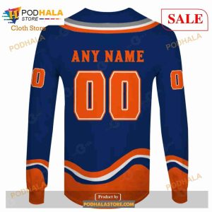 Custom Name Number NHL Reverse Retro New York Islanders Shirt Hoodie 3d 5