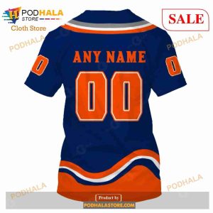 Custom Name Number NHL Reverse Retro New York Islanders Shirt Hoodie 3d 7