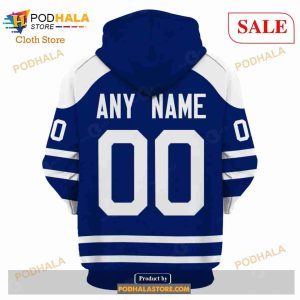 Custom Name Number NHL Reverse Retro Toronto Maple Leafs Shirt Hoodie 3d 3