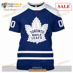 Custom Name Number NHL Reverse Retro Toronto Maple Leafs Shirt Hoodie 3d 6