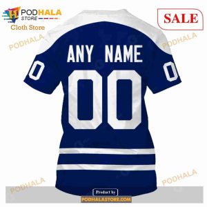Custom Name Number NHL Reverse Retro Toronto Maple Leafs Shirt Hoodie 3d 7