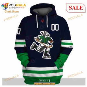 Custom Name Number NHL Reverse Retro Vancouver Canucks Shirt Hoodie 3d 2