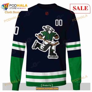 NHL Dallas Stars Custom Name Number 1999 Throwback Vintage Away Jersey  Pullover Hoodie