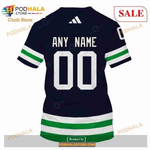 Custom Name Number NHL Reverse Retro Vancouver Canucks Shirt Hoodie 3d 7