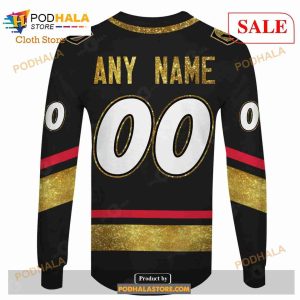 Custom Name Number NHL Reverse Retro Vegas Golden Knights Shirt Hoodie 3d 5