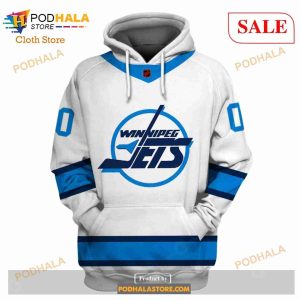 Custom Name Number NHL Reverse Retro Winnipeg Jets Shirt Hoodie 3d 2