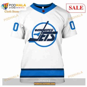 Custom Name Number NHL Reverse Retro Winnipeg Jets Shirt Hoodie 3d 6