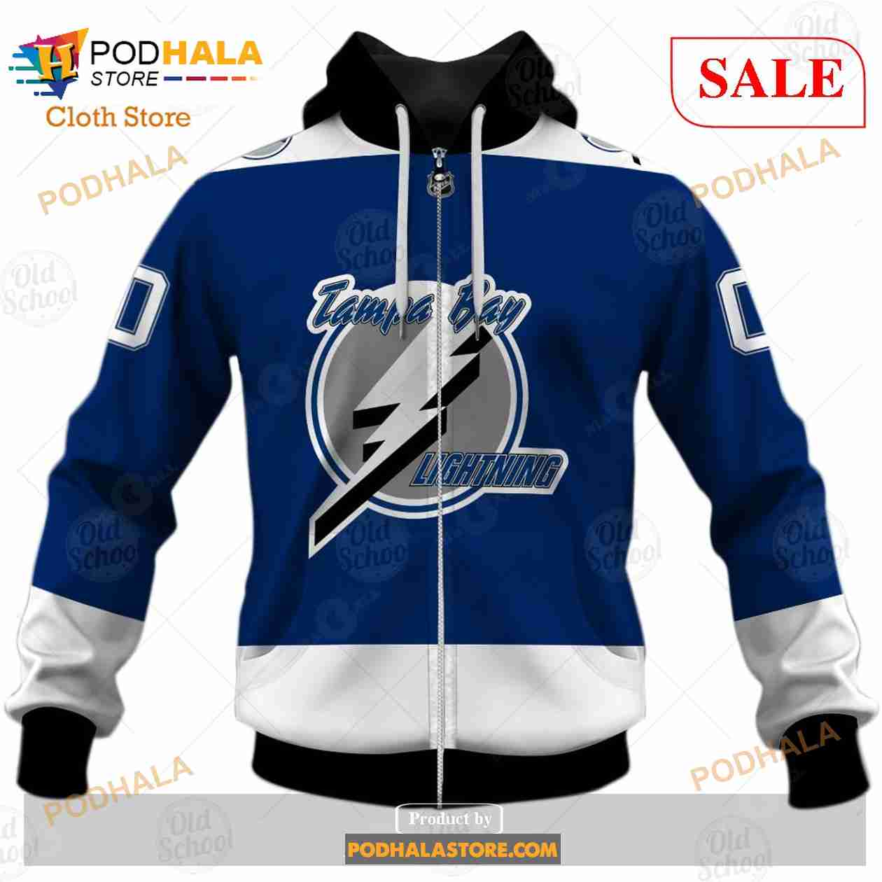 Custom Name & Number NHL Tampa Bay Lightning Reverse Retro Alternate Shirt  Hoodie 3D - Bring Your Ideas, Thoughts And Imaginations Into Reality Today