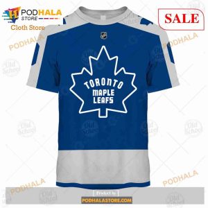 Custom Name Number NHL Toronto Maple Leafs Reverse Retro Alternate Shirt Hoodie 3d 3