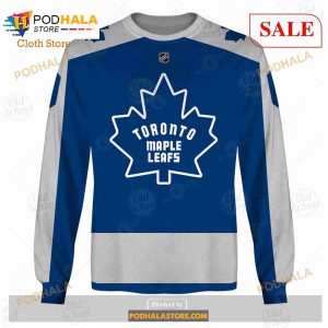 Custom Name Number NHL Toronto Maple Leafs Reverse Retro Alternate Shirt Hoodie 3d 4
