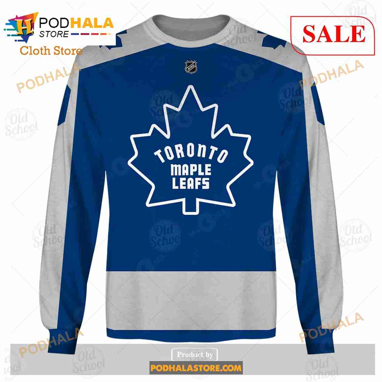 Personalized Name Toronto Maple Leafs Personalized White Blue Name 3D  Tshirt - T-shirts Low Price