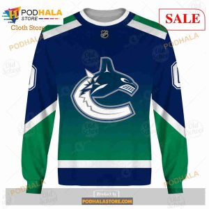 Custom Name Number NHL Vancouver Canucks Reverse Retro Alternate Shirt Hoodie 3d 4