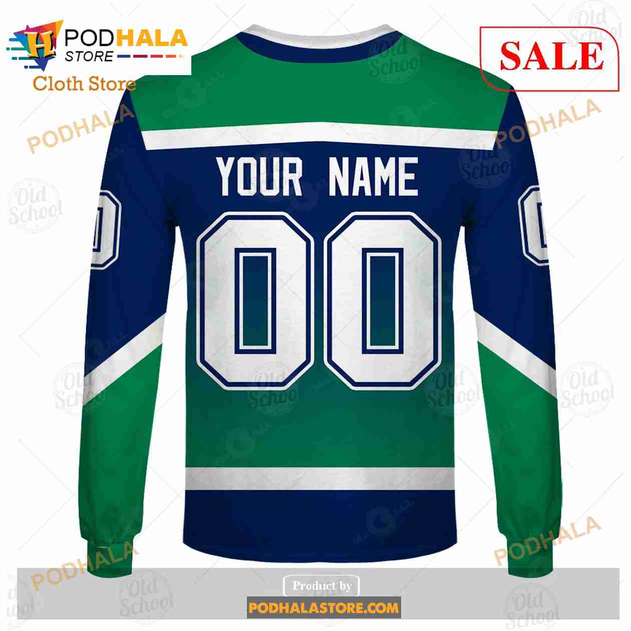 Custom Name and Number NHL Vancouver Canucks Reverse Retro Alternate Shirt Hoodie 3D