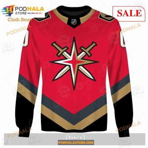 Custom Name Number NHL Vegas Golden Knights Reverse Retro Alternate Shirt Hoodie 3d 4