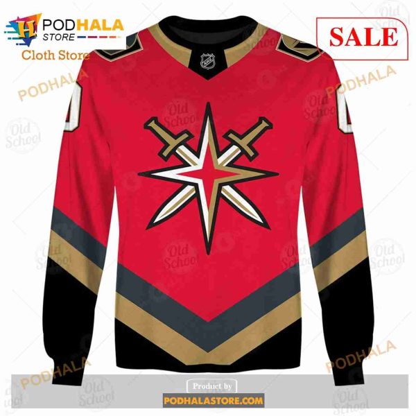Custom Name & Number NHL Vegas Golden Knights Reverse Retro Alternate  Shirt Hoodie 3D