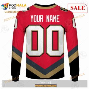 Custom Name Number NHL Vegas Golden Knights Reverse Retro Alternate Shirt Hoodie 3d 8