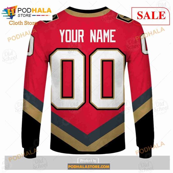 Custom Name & Number NHL Vegas Golden Knights Reverse Retro Alternate  Shirt Hoodie 3D