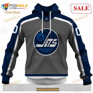 Custom Name Number NHL Winnipeg Jets Reverse Retro Alternate Shirt Hoodie 3d 2
