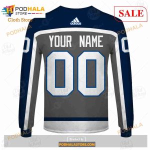 Custom Name Number NHL Winnipeg Jets Reverse Retro Alternate Shirt Hoodie 3d 8