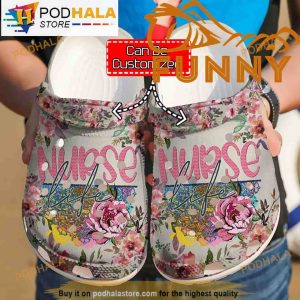 Custom Name Nurse Life Crocband 3D Crocs Clog Shoes