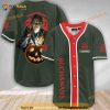 Custom Name Scary Michael Myers Pumpkin Buchanan's 3D Baseball Jersey