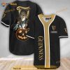 Custom Name Scary Michael Myers Pumpkin Guinness Beer 3D Baseball Jersey