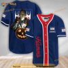 Custom Name Scary Michael Myers Pumpkin Hamm's Beer 3D Baseball Jersey