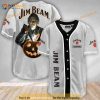 Custom Name Scary Michael Myers Pumpkin Jim Beam 3D Baseball Jersey