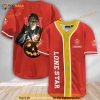 Custom Name Scary Michael Myers Pumpkin Lone Star 3D Baseball Jersey