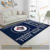 Custom Name Winnipeg Jets Wincraft Nhl Area Rug For Christmas Bedroom Rug