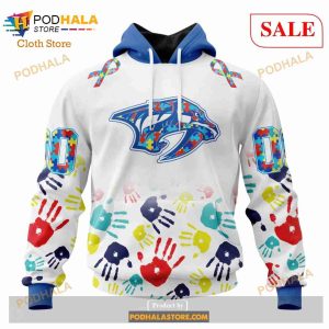 Custom Jacksonville Jaguars Special Autism Puzzle Game White NFL Hoodie 3D  - Bring Your Ideas, Thoughts And Imaginations Into Reality Today