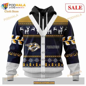 Custom Nashville Predators Chrismas Season Sweatshirt Nhl Hoodie 3d 2