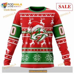 Custom Nashville Predators Christmas Sweatshirt Nhl Hoodie 3d For Women Men 4