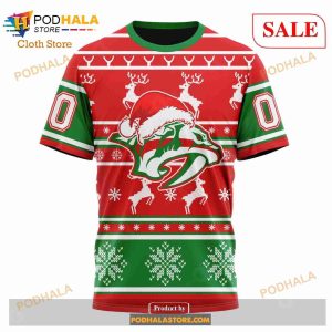 Custom Nashville Predators Christmas Sweatshirt Nhl Hoodie 3d For Women Men 6