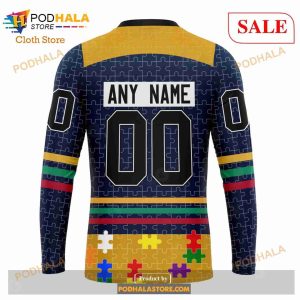 Custom Nashville Predators Fearless Aganst Autism Sweatshirt Nhl Hoodie 3d 5