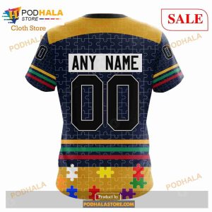 Custom Nashville Predators Fearless Aganst Autism Sweatshirt Nhl Hoodie 3d 7