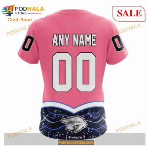 Custom Nashville Predators Fights Cancer Sweatshirt Nhl Hoodie 3d 7