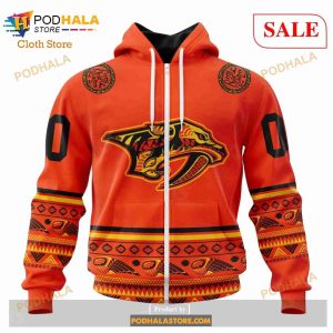 Custom Nashville Predators National Day For Truth And Reconciliation Nhl Hoodie 3d 2