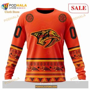 Custom Nashville Predators National Day For Truth And Reconciliation Nhl Hoodie 3d 4