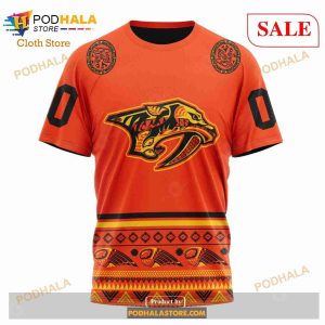 Custom Nashville Predators National Day For Truth And Reconciliation Nhl Hoodie 3d 6