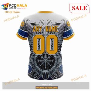 Custom Nashville Predators Norse Viking Symbols Nhl Hoodie 3d 2